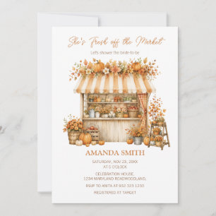 Invitation Elle est fraîche sortie du marché d'automne des ag
