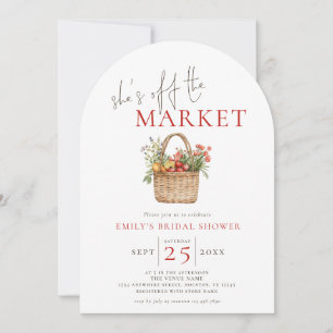 Invitation Elle est hors de la Fête des mariées de marché