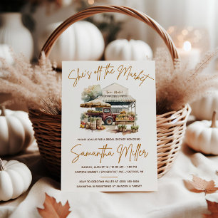 Invitation Elle est hors du marché ! Fête des mariées du marc