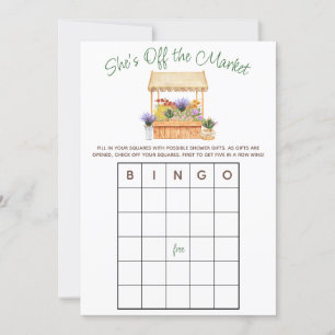 Invitation Elle est hors du marché Fête des mariées jeu BINGO