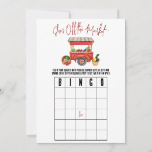 Invitation Elle est hors du marché Fête des mariées jeu BINGO