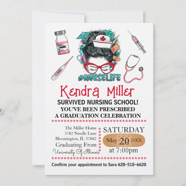 Invitation Elle est prête à appeler les chaussures (Devant)