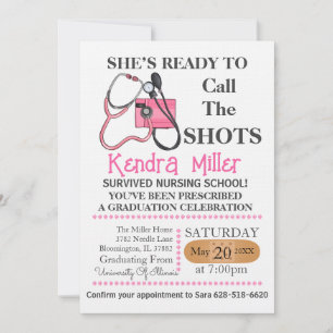 Invitation Elle est prête à appeler les chaussures