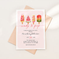 Elle est prête à éclater Baby Shower Popsicle