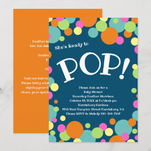 Invitation Elle est prête à faire du Baby shower