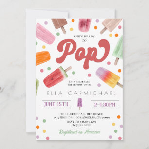 Invitation Elle est prête à faire du Baby shower populaire