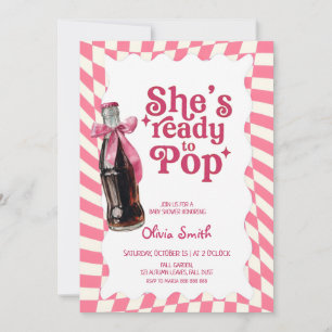 Invitation Elle est prête à faire éclater la baby shower au s