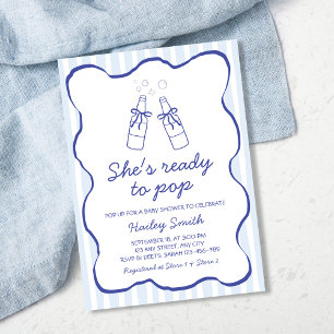 Invitation Elle est prête à faire éclater la Baby Shower Bout