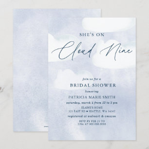 Invitation Elle est sur la Fête des mariées Cloud Nine