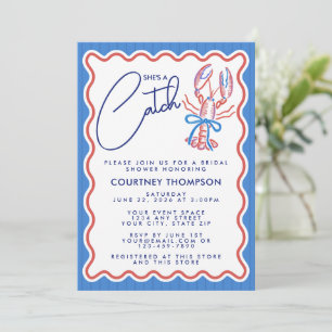 Invitation Elle est un trésor Réception de mariage de homard