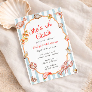 Invitation Elle est un trésor, Shower de mariage côtier au ho
