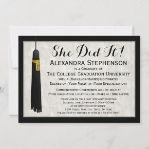 Invitation Elle L'A Fait Les Femmes Modernes Tassel College G
