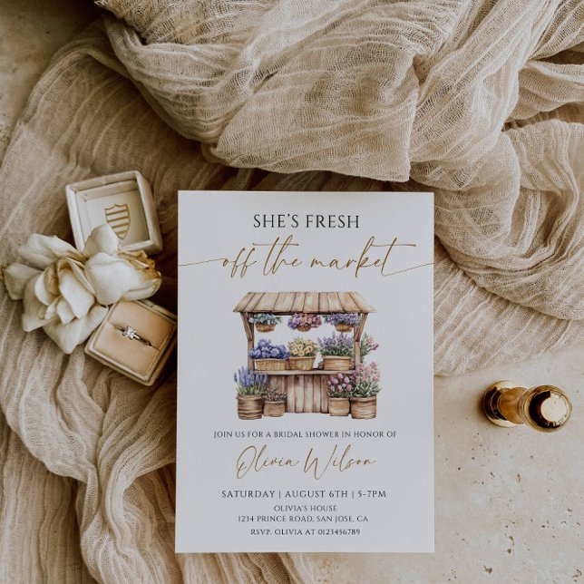 Invitation Elle n’a plus de Fête des mariées sur le marché (Créateur téléchargé)