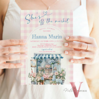 Invitation Elle n'est pas sur le marché de la douche nuptiale