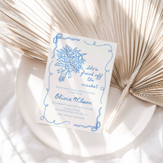 Invitation Elle sort de la Fête des mariées du marché - Flora