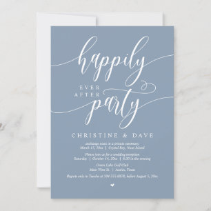 Invitation Elopement mariage, Heureusement Jamais Après La Fê
