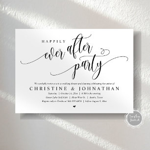 Invitation Elopement mariage, Heureusement Jamais Après La Fê