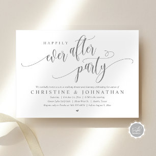 Invitation Elopement mariage, Heureusement Jamais Après La Fê