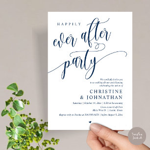 Invitation Elopement mariage, Heureusement Jamais Après La Fê