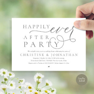 Invitation Elopement Mariage Moderne, Heureusement Jamais Apr