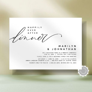 Invitation Elopement Mariage Moderne Heureusement Jamais Aprè