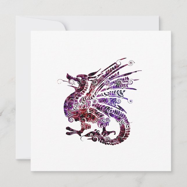 Invitation Emblème de Totem animal de Dragon Spirit (Devant)