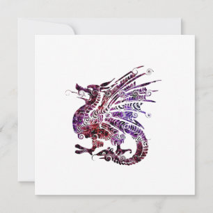 Invitation Emblème de Totem animal de Dragon Spirit