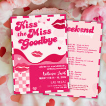 Embrasse l'itinéraire du week-end Miss Bachelorett