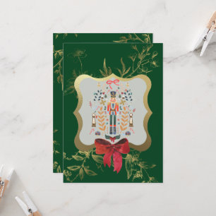 Invitation Emerald Green Nutcracker Noël