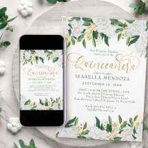 Emerald Green Peony blanc Quinceanera et messe