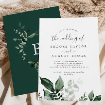 Emerald Greenery Le Mariage de
