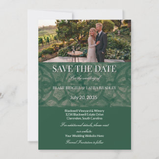 Invitation Emerald Lake Batik Simple sur mesure