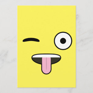 Invitation Emoji de la langue