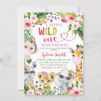 Empreinte de léopard Safari Wild One Girl Baby sho