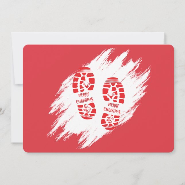 Invitation Empreinte de Santa (Devant)