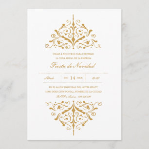 Invitation Empresa Invitación Fiesta elegante del oro