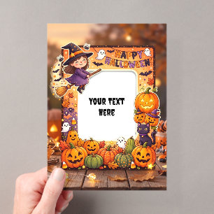 Invitation en acrylique Halloween mignonne #1