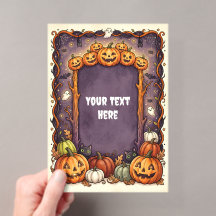 Invitation en acrylique Halloween mignonne #9