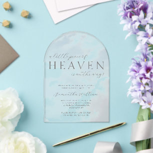 Invitation en acrylique pour Baby Shower Piece Of