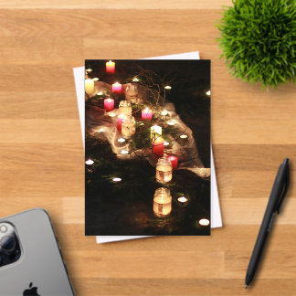 Invitation en acrylique pour rituel de bougie pers