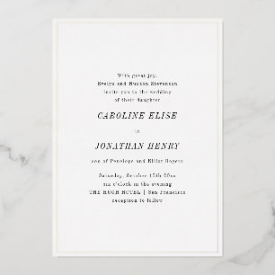 INVITATION EN ALUMINIUM 
