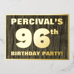 Invitation En Aluminium 96e fête d'anniversaire : Bold, Motif de céréales 