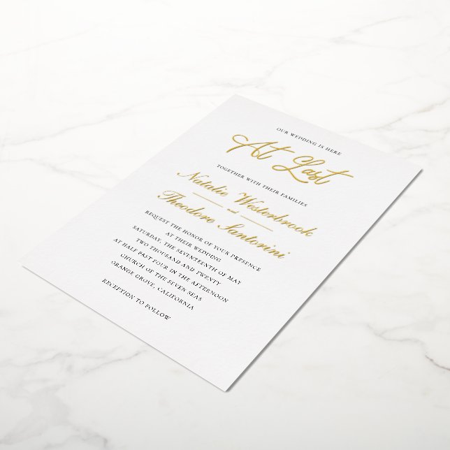 Invitation En Aluminium À Dernier Mariage (Rotation)