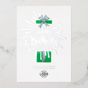 Invitation En Aluminium Ajouter un logo Vert Cadeau Feux d'artifice Entrep