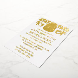 Invitation En Aluminium Ancienne Egypte Roi Tut Thème Personnalisé Parti