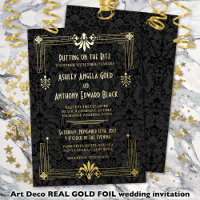 Années 20 Années 20 Art Déco Mariage Gold Foil