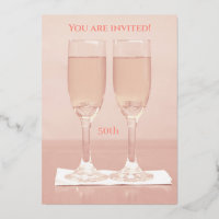 Anniversaire du Rose Gold 50th Mariage