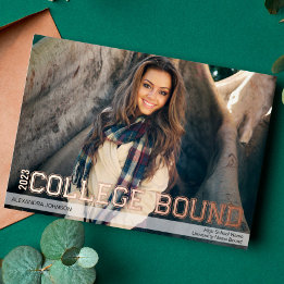 Invitation En Aluminium Annonce de diplômé du lycée prêt pour l'université