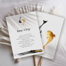 Aquarelle Koi Fish Foil Mariage
