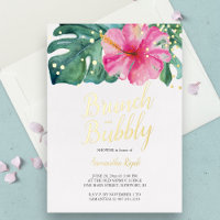 Aquarelle Tropical Flower Douche